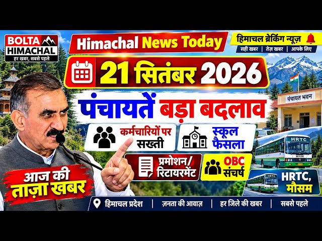 Himachal News 20 September 2026